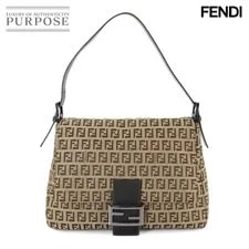 Fendi — Fendi Zuccino Mamma Baguette 8BR001 Hardw — Handbag — resale