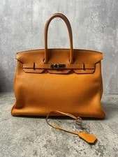 Hermès — Hermes Birkin 35 Large Palladium HW PHW Square N Auth — Handbag — resale