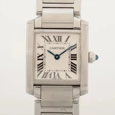 Cartier — Cartier Tank Francaise SM W51008Q3 SS QZ Silver-Face 3 Extra Links — Watch — resale