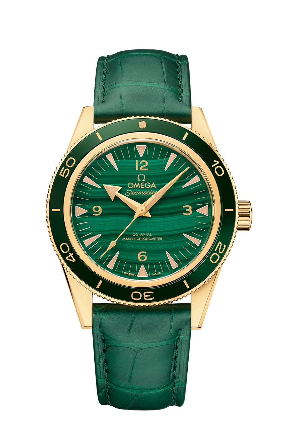 Worldofluxuryus — Omega Seamaster Heritage Co‑Axial Master Chronometer 18K Yellow Gold & Ceramic — Watch — resale