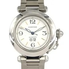 Cartier — Cartier Pasha C Grande Date W31044M7 SS Automatic From Japan — Watch — resale