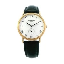 Patek Philippe — Patek Philippe Calatrava 3919 on Leather Band 35mm — Watch — resale