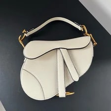 Dior — Christian Dior Bag PM Top Handle White Gold Classic — Handbag — resale