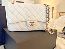 Chanel — Chanel Leathe Classic Flap Chain Strap Turn Lock — Handbag — resale