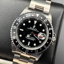 Rolex — Rolex GMT-Master II 16710 Black Bezel Stainless Steel 40mm Automatic — Watch — resale