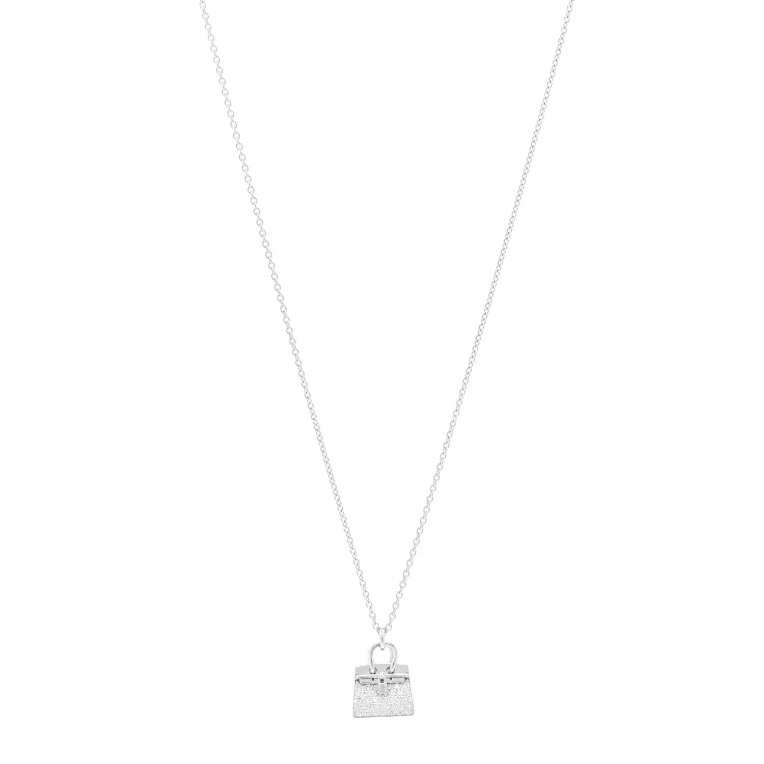 Hermès — 18K White Gold Birkin Amulettes — Jewelry — resale