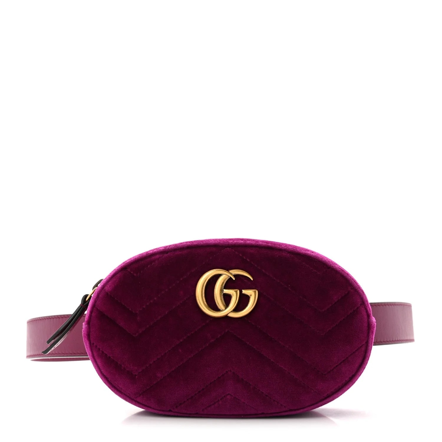 Gucci — Matelasse GG Marmont Belt 75 30 Cyclamen — Handbag — resale