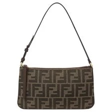 Fendi — Fendi Baguette Metal Trim Fabric — Handbag — resale