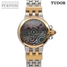 Tudor — Tudor Clair de Rose Combo 35101 Date Black Shell YG Yellow Gold Aut — Watch — resale
