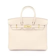 Hermès — Hermes Birkin 25 Off-White Gold Hardware #RC009 — Handbag — resale