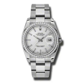 Rolex — Oyster Perpetual Datejust 36 White Dial Stainless Steel Jubilee Bracelet Automatic 116244WSJ — Watch — resale