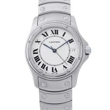 Cartier — Cartier Santos Rondo LM 33mm Stainless Steel White Dial W20026K1 — Watch — resale