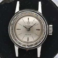 Omega — -grade, Fully Functional, Omega Manual-winding de Ville Silver Dial — Watch — resale