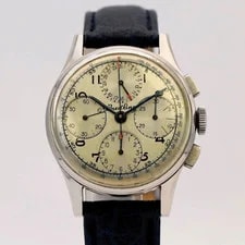 Breitling — 1950s Breitling Chronograph 17 Jewels 799 Date 35mm Swiss Made S.S. — Watch — resale
