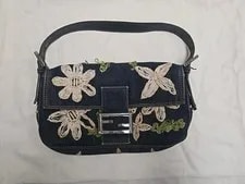 Fendi — Fendi 90s Y2K Mamma Baguette Floral . — Handbag — resale