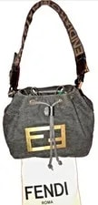 Fendi — Fendi Roma Italy 1925 Drawstring Large Logo — Handbag — resale