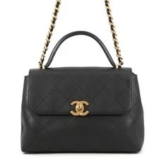 Chanel — Chanel CC Top Handle Flap Large — Handbag — resale