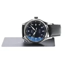 IWC Schaffhausen — IWC Schaffhausen Pilot Mark Xviii IW327010 40mm SS Navy Dial Date #C347 — Watch — resale