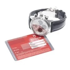 Tudor — Tudor Fastrider 42000 42mm SS Leather Silver/Black Automatic Chronograph #C152 — Watch — resale
