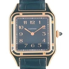 Cartier — Authentic Cartier Santos-Dumont LM PG WGSA0098 Pg/rg Hand-wound #230-000-333... — Watch — resale