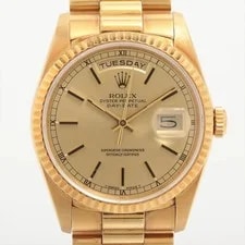 Rolex — Rolex Day-Date 18238 YG AT Champagne-Face — Watch — resale