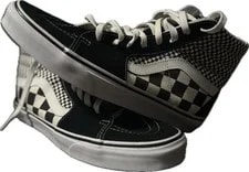 Vans — Vans Off the Wall Shoes Size M10.5 W12 Checkered & Preown — Sneaker — resale