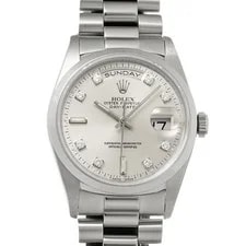 Rolex — Rolex Day-Date 36 18206A Silver/diamond 741744 — Watch — resale