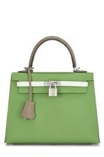 Hermès — Hermès Yucca, Fizz, & Etoupe Kelly Sellier 25 — Handbag — resale