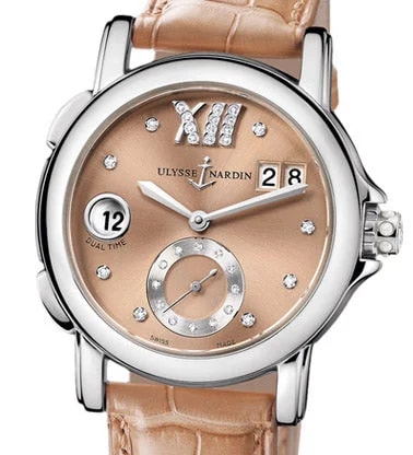 Worldofluxuryus — Ulysse Nardin Dual Time Small Seconds Stainless Steel Lady's — Watch — resale