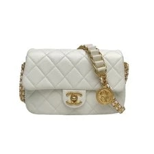 Chanel — Chanel 21A CF Flap 21.5cm Grained Crossbody — Handbag — resale