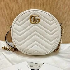 Gucci — Gucci GG Marmont Series Logo Quilted Chain Mini - Very Good #16GSTM8 — Handbag — resale