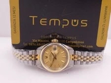 Rolex — Rolex Oyster Perpetual Lady Date 6916 Automatic 18KT Gold Bezel Year 1976 — Watch — resale