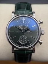 IWC — IWC Portofino Chronograph Green Stainless Steel 39mm IW391405 Box & Papers 2024 — Watch — resale