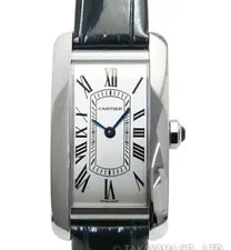 Cartier — Cartier Tank Americaine SM WSTA0082 Quartz 35mm Box Papers Silver — Watch — resale