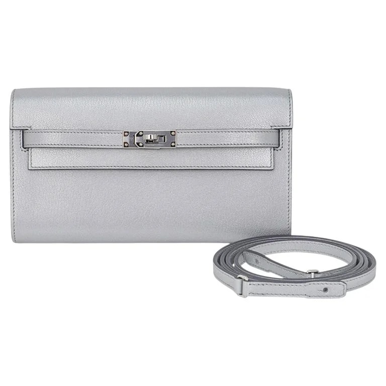 Hermès — Hermes Kelly Classique To Go Wallet Metallic Chamkilight — Accessory — resale