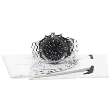 Breitling — Breitling Chronomat A13048 39mm SS Black Dial Automatic Chronograph Date #C386 — Watch — resale