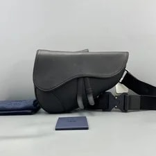 Dior — Dior Saddle Large Grained Waist & Crossbody Duty Paid — Handbag — resale