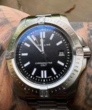 Breitling — Breitling Colt Chronometer A17388 Swiss Automatic 44MM 2019 Diver Black Dial — Watch — resale