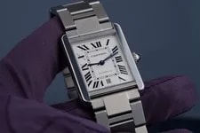 Cartier — Cartier Tank Solo XL W5200028 41mm X 31mm SS Silver Dial Automatic Date — Watch — resale