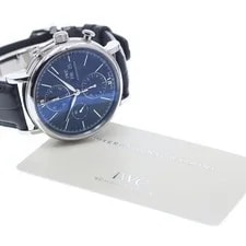 IWC — IWC Portofino IW391008 42mm SS Black Dial Automatic Chronograph Day-Date #C358 — Watch — resale