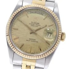 Tudor — Tudor Prince Oyster Date 84133 Diamond YG Bezel Quartz Watch_954815 — Watch — resale