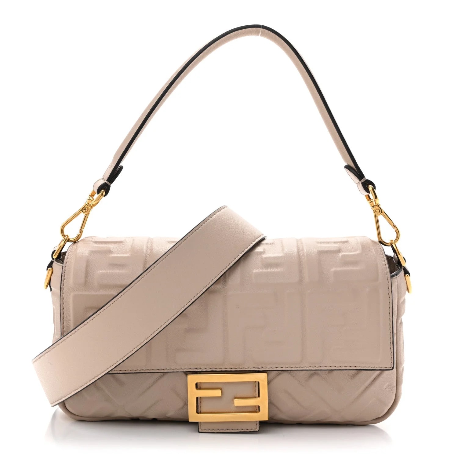 Fendi — 1974 Embossed Baguette Camelia — Handbag — resale