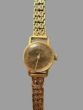 Omega — 18K Gold Omega Lady’s & 14k Gold Band — Watch — resale
