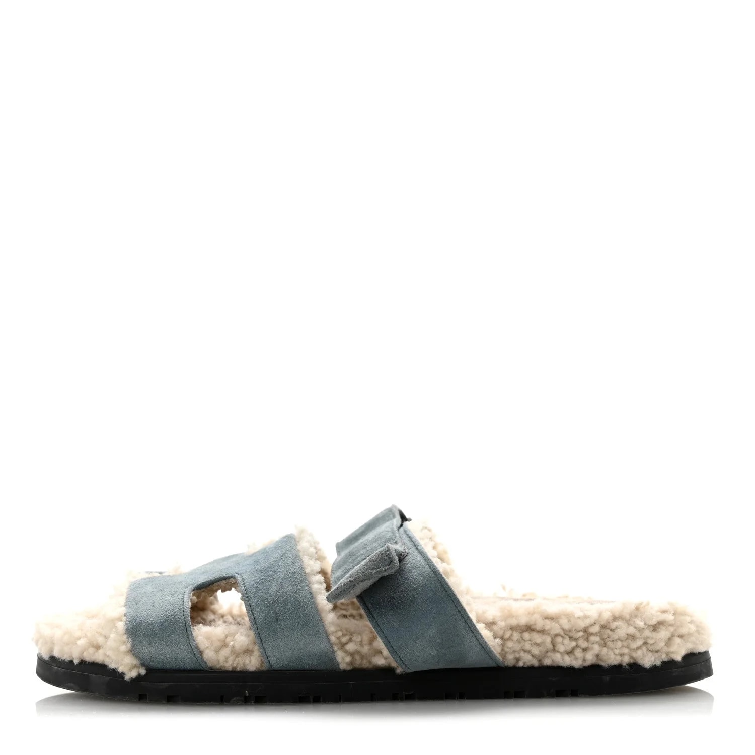 Hermès — Woolskin Chypre 38.5 Pinede — Designer Shoe — resale