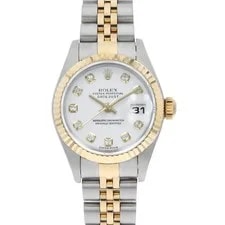 Rolex — Rolex Datejust 10P Diamond 79173G White Y Number Second Hand — Watch — resale
