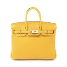 Hermès — Hermes Birkin 25 Ambre B Stamp PHW — Handbag — resale