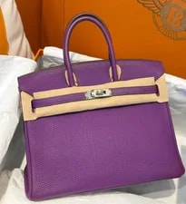 Hermès — Auth Hermès Birkin 25 Palladium — Handbag — resale