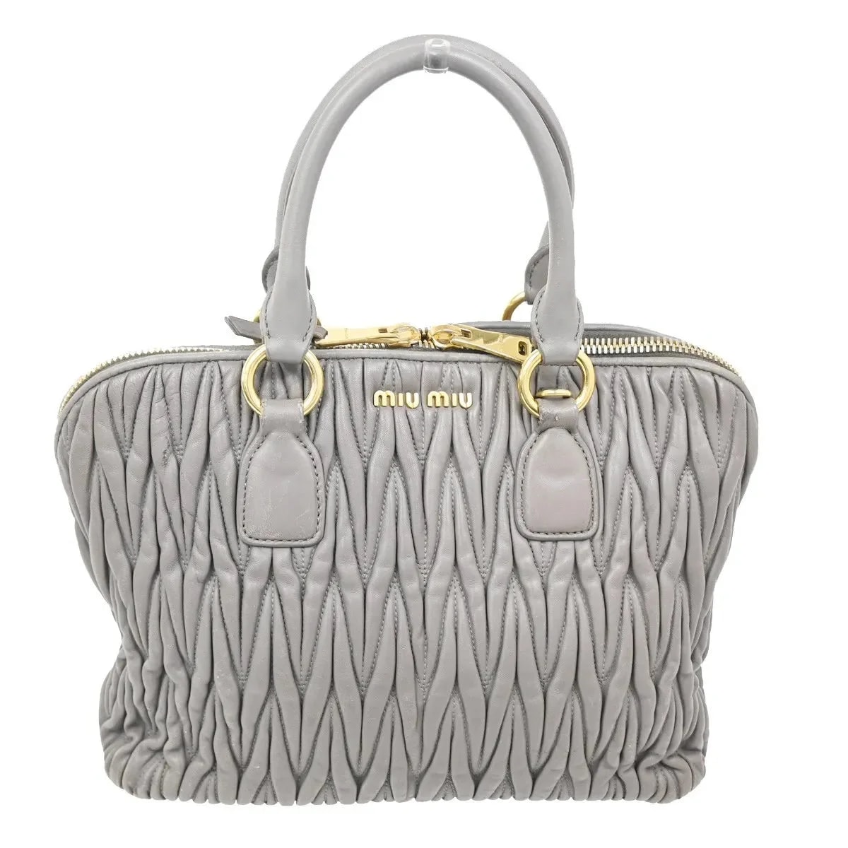 Miu Miu — Miu Madras Bowler Matelasse — Handbag — resale