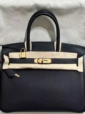 Noir — Hermes Birkin 30 Togo GHD Auth. — Handbag — resale