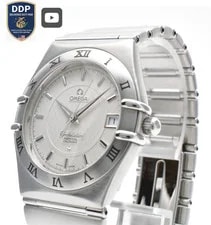 Omega — ▶ Omega Constellation Perpetual Calendar 1552.30 Quartz Silver Japan — Watch — resale